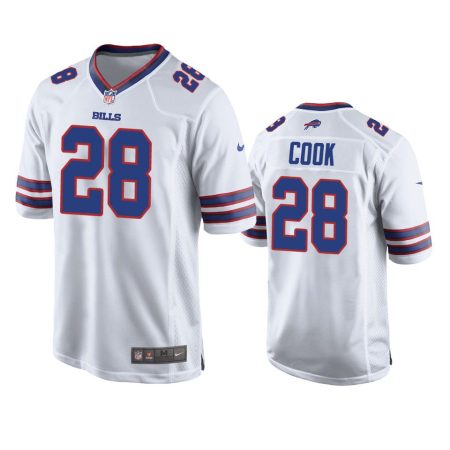 Buffalo Bills James Cook White Game Jersey