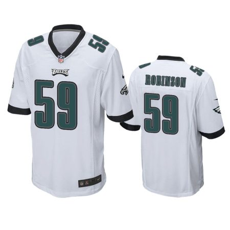 Philadelphia Eagles Janarius Robinson White Game Jersey