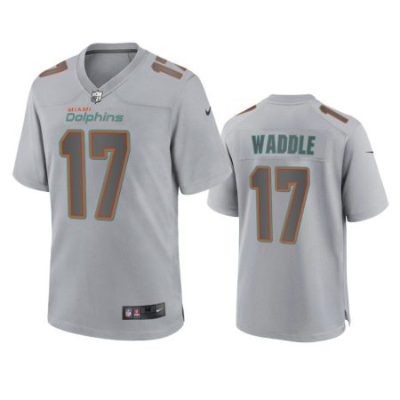 Miami Dolphins Jaylen Waddle Gray Atmosphere Fashion Game Jersey