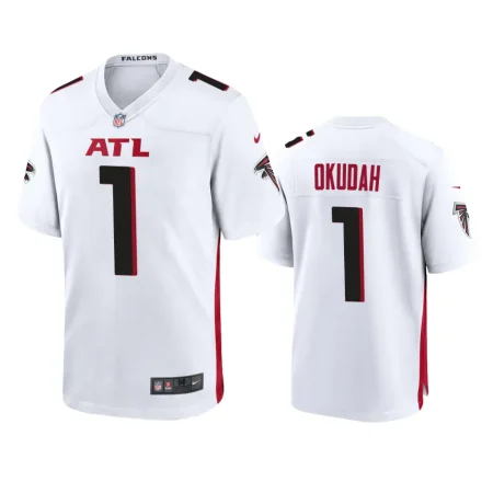 Atlanta Falcons Jeff Okudah White Game Jersey