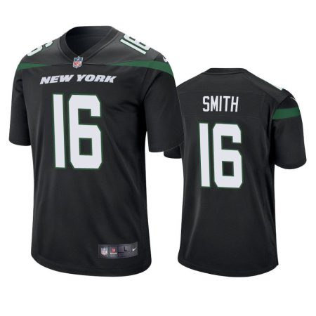 New York Jets Jeff Smith Black Game Jersey