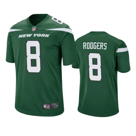 Aaron Rodgers New York Jets Green Game Jersey