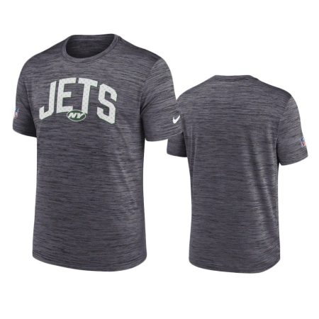 New York Jets Black Velocity Athletic Stack Performance T-Shirt