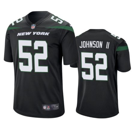 Jermaine Johnson II New York Jets Black Game Jersey