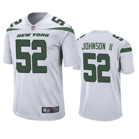 Jermaine Johnson II New York Jets White Game Jersey