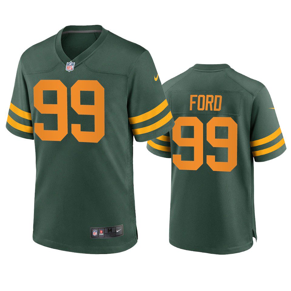 Green Bay Packers Jonathan Ford Green Alternate Game Jersey 1 jonathan ford packers green alternate game jersey