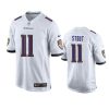 Baltimore Ravens Jordan Stout White Game Jersey 2 jordan stout ravens white game jersey