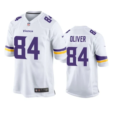 Minnesota Vikings Josh Oliver White Game Jersey