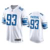 Detroit Lions Josh Paschal White Game Jersey 3 josh paschal lions game white jersey