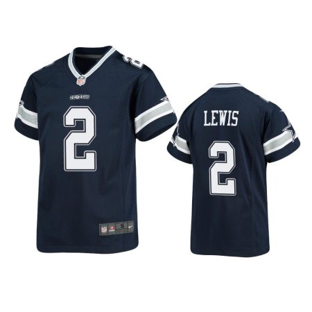 Youth Cowboys Jourdan Lewis Navy Game Jersey