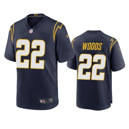 Los Angeles Chargers JT Woods Navy Alternate Game Jersey