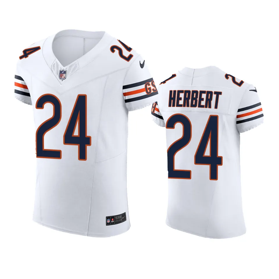 Chicago Bears Khalil Herbert White Vapor F.U.S.E. Limited Jersey - Men 1 khalil herbert bears white vapor f.u.s.e. limited jersey
