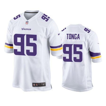 Minnesota Vikings Khyiris Tonga White Game Jersey