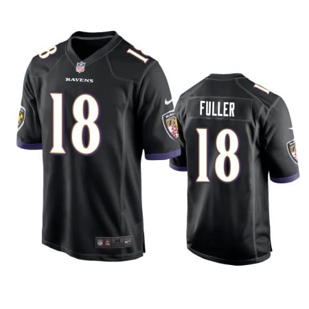 Baltimore Ravens Kyle Fuller Black Game Jersey