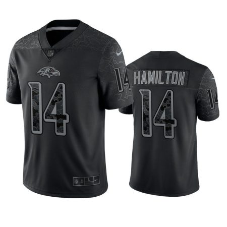 Baltimore Ravens Kyle Hamilton Black Reflective Limited Jersey