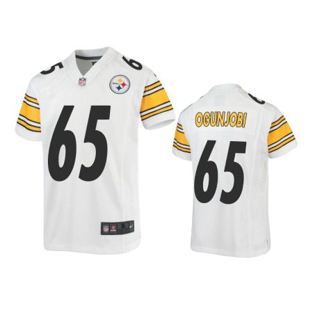 Youth Steelers Larry Ogunjobi White Game Jersey