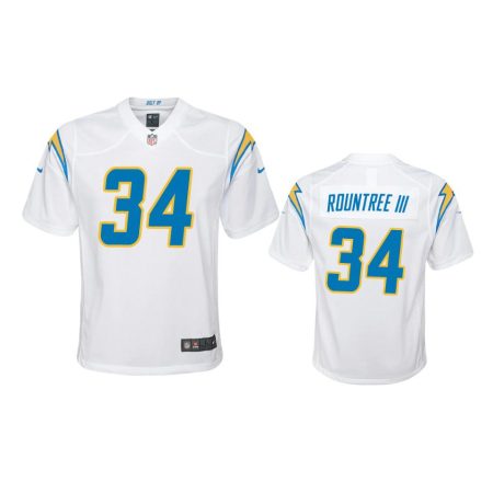 Youth Chargers Larry Rountree III White Game Jersey
