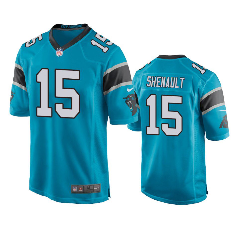 Carolina Panthers Laviska Shenault Blue Game Jersey 1 laviska shenault panthers game blue jersey