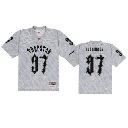 Detroit Lions Aidan Hutchinson Gray Trapstar Jersey - Men's