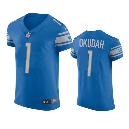 Detroit Lions Jeff Okudah Blue Vapor Elite Jersey - Men's