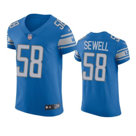 Detroit Lions Penei Sewell Blue Vapor Elite Jersey - Men's