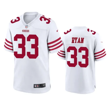 San Francisco 49ers Logan Ryan White Game Jersey