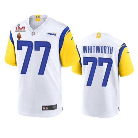 Men's Super Bowl LVI Champions Andrew Whitworth White Game Jersey