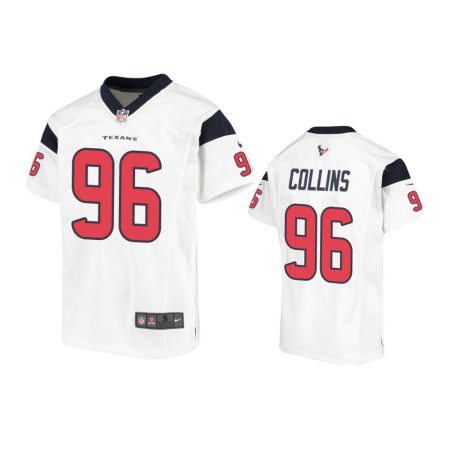 Youth Texans Maliek Collins White Game Jersey