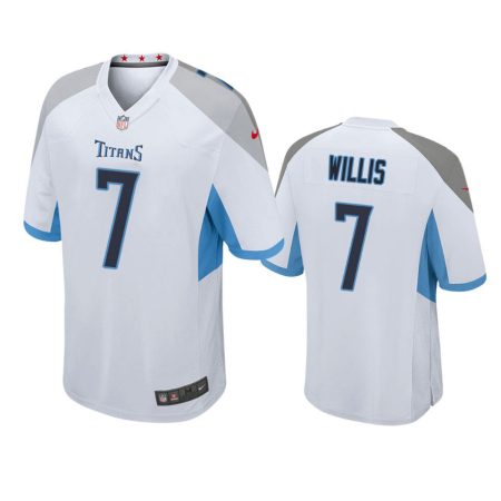 Tennessee Titans Malik Willis White Game Jersey