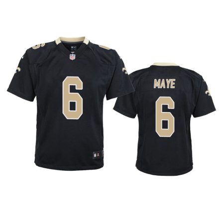 Youth Saints Marcus Maye Black Game Jersey