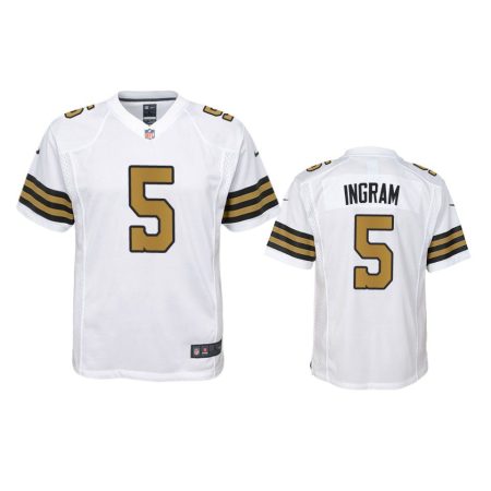 Youth Saints Mark Ingram White Alternate Game Jersey