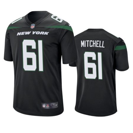 New York Jets Max Mitchell Black Game Jersey