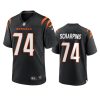 Cincinnati Bengals Max Scharping Black Game Jersey 2 max scharping bengals black game jersey