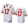 Kansas City Chiefs Mecole Hardman White 50th Anniversary Of Operation Linebacker Jersey 2 mecole hardman chiefs white 50th anniversary of operation linebacker jersey