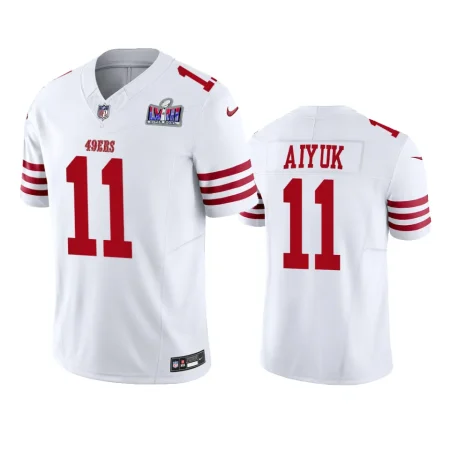San Francisco 49ers Brandon Aiyuk Super Bowl LVIII White Vapor FUSE Jersey