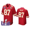 Super Bowl LVIII Kansas City Chiefs Travis Kelce Red Game Jersey Men 3 men travis kelce red super bowl lviii game jersey
