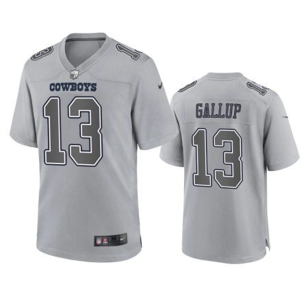 Dallas Cowboys Michael Gallup Gray Atmosphere Fashion Game Jersey