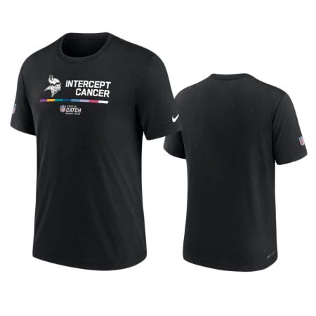 Men's Minnesota Vikings Black Performance 2022 NFL Crucial Catch T-Shirt