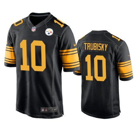 Pittsburgh Steelers Mitchell Trubisky Black Alternate Game Jersey