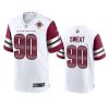 Washington Commanders Montez Sweat White 90th Anniversary Game Jersey 3 montez sweat commanders white 90th anniversary game jersey