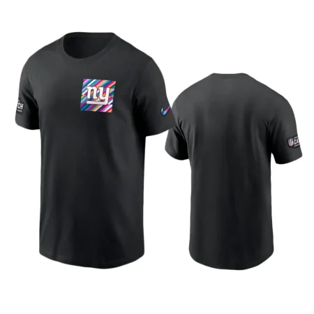 Men's New York Giants Black Sideline 2023 NFL Crucial Catch T-Shirt