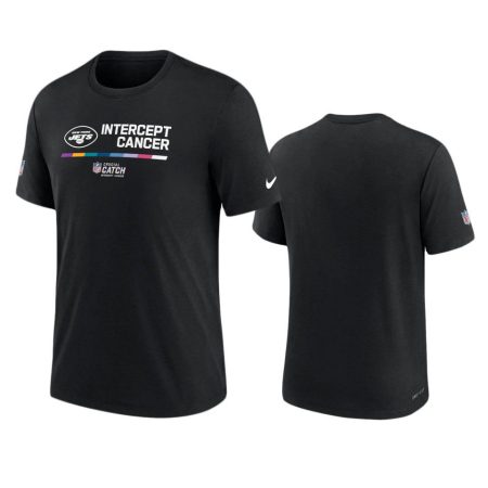Men's New York Jets Black Performance 2022 NFL Crucial Catch T-Shirt