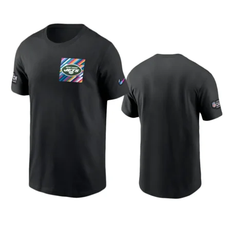 Men's New York Jets Black Sideline 2023 NFL Crucial Catch T-Shirt