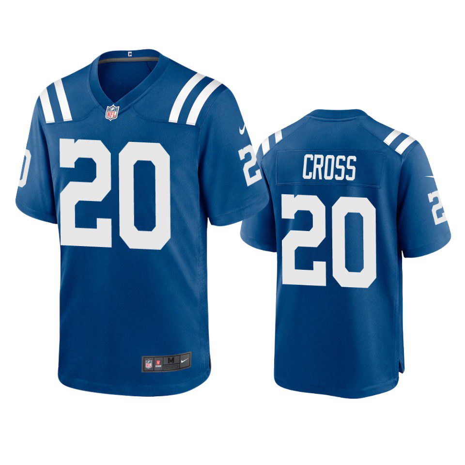 Indianapolis Colts Nick Cross Royal Game Jersey 1 nick cross colts royal game jersey