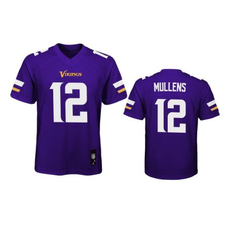 Youth Vikings Nick Mullens Purple Game Jersey