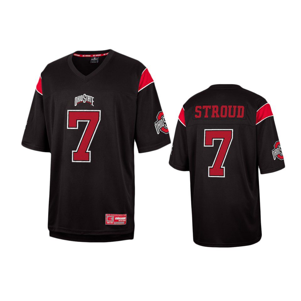 Ohio State Buckeyes C.J. Stroud Black Replica Jersey 1 ohio state buckeyes c.j. stroud black replica jersey