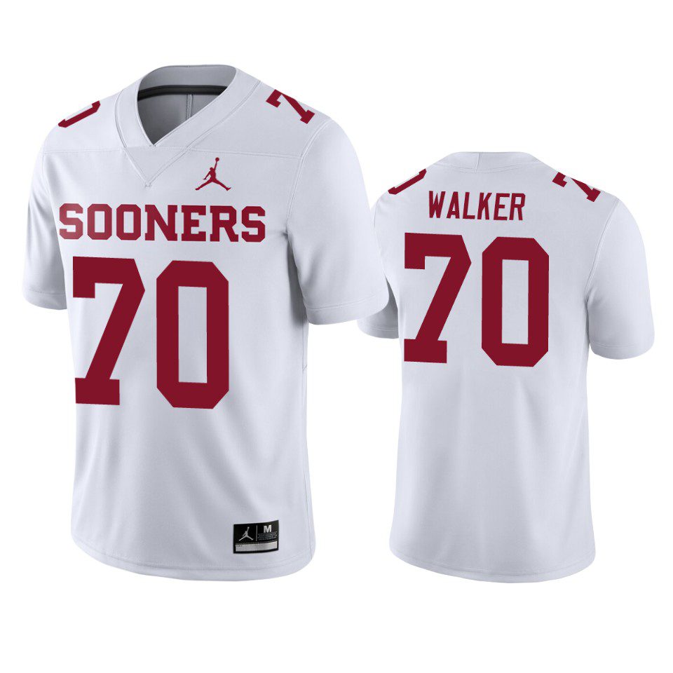 Oklahoma Sooners Brey Walker White Game Jersey 1 oklahoma sooners brey walker white game jersey
