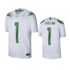 Oregon Ducks #1 White Game Jersey 2 oregon ducks 1 white game jersey