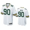 Jarran Reed Green Bay Packers White Game Jersey 3 packers jarran reed game white jersey