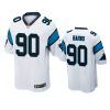 Amare Barno Carolina Panthers White Game Jersey 3 panthers amare barno game white jersey
